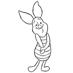 Dessin à colorier: Porcinet (Personnages de dessins animés) #209513 - Coloriages à Imprimer Gratuits
