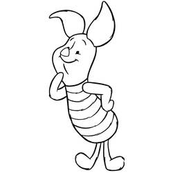 Dessin à colorier: Porcinet (Personnages de dessins animés) #209516 - Coloriages à Imprimer Gratuits