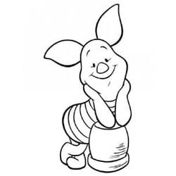 Dessin à colorier: Porcinet (Personnages de dessins animés) #209517 - Coloriages à Imprimer Gratuits