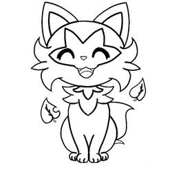 Dessin à colorier: Poussacha (Personnages de dessins animés) #181582 - Coloriages à Imprimer Gratuits