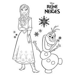Dessin à colorier: Princesse Anna (Personnages de dessins animés) #181955 - Coloriages à Imprimer Gratuits