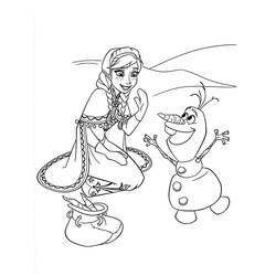 Dessin à colorier: Princesse Anna (Personnages de dessins animés) #181956 - Coloriages à Imprimer Gratuits