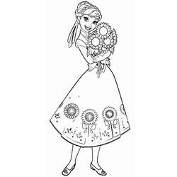Dessins à colorier: Princesse Anna - Coloriages à Imprimer Gratuits