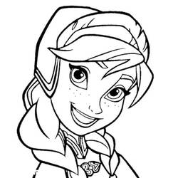Dessin à colorier: Princesse Anna (Personnages de dessins animés) #181958 - Coloriages à Imprimer Gratuits