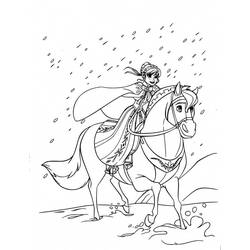 Dessin à colorier: Princesse Anna (Personnages de dessins animés) #181959 - Coloriages à Imprimer Gratuits
