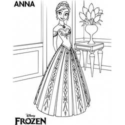Dessin à colorier: Princesse Anna (Personnages de dessins animés) #181960 - Coloriages à Imprimer Gratuits