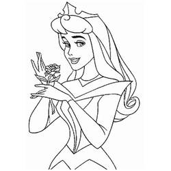 Dessin à colorier: Princesse Aurore (Personnages de dessins animés) #181912 - Coloriages à Imprimer Gratuits