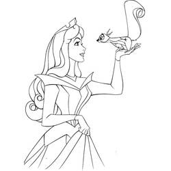Dessin à colorier: Princesse Aurore (Personnages de dessins animés) #181915 - Coloriages à Imprimer Gratuits