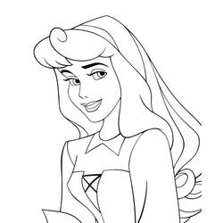 Dessin à colorier: Princesse Aurore (Personnages de dessins animés) #181916 - Coloriages à Imprimer Gratuits