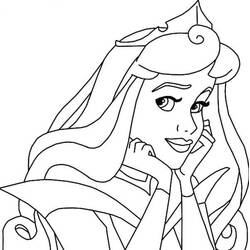 Dessin à colorier: Princesse Aurore (Personnages de dessins animés) #181917 - Coloriages à Imprimer Gratuits