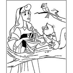 Dessin à colorier: Princesse Aurore (Personnages de dessins animés) #181919 - Coloriages à Imprimer Gratuits