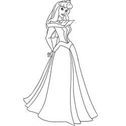 Dessin à colorier: Princesse Aurore (Personnages de dessins animés) #181920 - Coloriages à Imprimer Gratuits