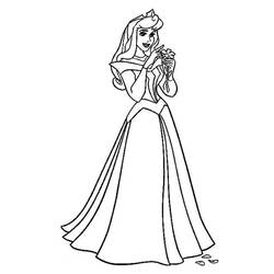 Dessin à colorier: Princesse Aurore (Personnages de dessins animés) #181924 - Coloriages à Imprimer Gratuits