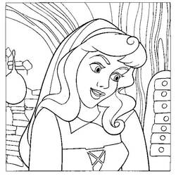 Dessin à colorier: Princesse Aurore (Personnages de dessins animés) #181927 - Coloriages à Imprimer Gratuits