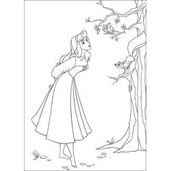 Dessin à colorier: Princesse Aurore (Personnages de dessins animés) #181928 - Coloriages à Imprimer Gratuits