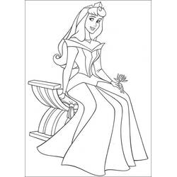 Dessin à colorier: Princesse Aurore (Personnages de dessins animés) #181930 - Coloriages à Imprimer Gratuits