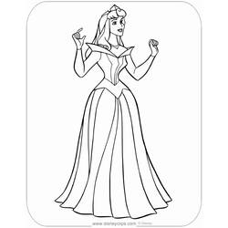 Dessin à colorier: Princesse Aurore (Personnages de dessins animés) #181939 - Coloriages à Imprimer Gratuits