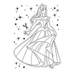 Dessin à colorier: Princesse Aurore (Personnages de dessins animés) #181940 - Coloriages à Imprimer Gratuits