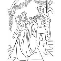 Dessin à colorier: Princesse Aurore (Personnages de dessins animés) #181941 - Coloriages à Imprimer Gratuits
