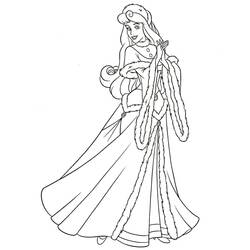 Dessin à colorier: Princesse Aurore (Personnages de dessins animés) #181942 - Coloriages à Imprimer Gratuits