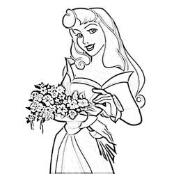 Dessin à colorier: Princesse Aurore (Personnages de dessins animés) #181946 - Coloriages à Imprimer Gratuits