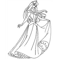 Dessin à colorier: Princesse Aurore (Personnages de dessins animés) #181953 - Coloriages à Imprimer Gratuits