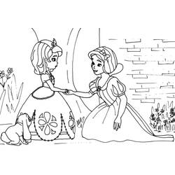 Dessin à colorier: Princesse Sofia (Personnages de dessins animés) #182004 - Coloriages à Imprimer Gratuits