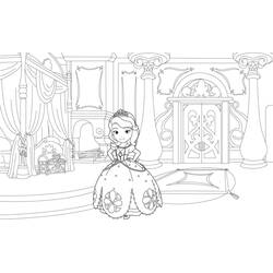 Dessin à colorier: Princesse Sofia (Personnages de dessins animés) #182005 - Coloriages à Imprimer Gratuits