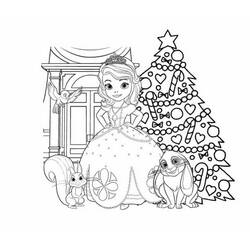 Dessin à colorier: Princesse Sofia (Personnages de dessins animés) #182008 - Coloriages à Imprimer Gratuits