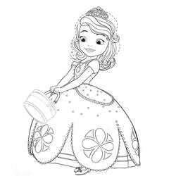 Dessin à colorier: Princesse Sofia (Personnages de dessins animés) #182010 - Coloriages à Imprimer Gratuits