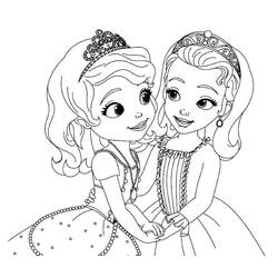 Dessin à colorier: Princesse Sofia (Personnages de dessins animés) #182011 - Coloriages à Imprimer Gratuits