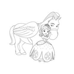 Dessin à colorier: Princesse Sofia (Personnages de dessins animés) #182013 - Coloriages à Imprimer Gratuits