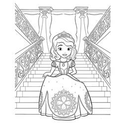 Dessin à colorier: Princesse Sofia (Personnages de dessins animés) #182014 - Coloriages à Imprimer Gratuits