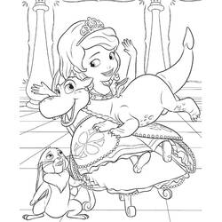 Dessin à colorier: Princesse Sofia (Personnages de dessins animés) #182015 - Coloriages à Imprimer Gratuits