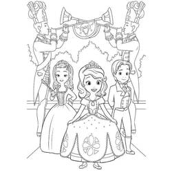 Dessin à colorier: Princesse Sofia (Personnages de dessins animés) #182017 - Coloriages à Imprimer Gratuits
