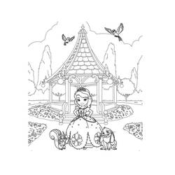 Dessin à colorier: Princesse Sofia (Personnages de dessins animés) #182018 - Coloriages à Imprimer Gratuits