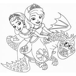 Dessin à colorier: Princesse Sofia (Personnages de dessins animés) #182020 - Coloriages à Imprimer Gratuits