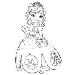 Dessin à colorier: Princesse Sofia (Personnages de dessins animés) #182022 - Coloriages à Imprimer Gratuits
