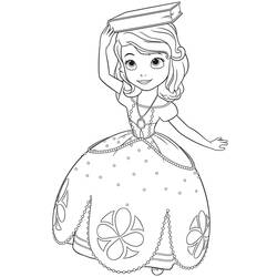 Dessin à colorier: Princesse Sofia (Personnages de dessins animés) #182025 - Coloriages à Imprimer Gratuits