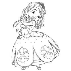 Dessin à colorier: Princesse Sofia (Personnages de dessins animés) #182030 - Coloriages à Imprimer Gratuits
