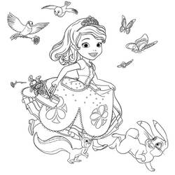 Dessin à colorier: Princesse Sofia (Personnages de dessins animés) #182031 - Coloriages à Imprimer Gratuits