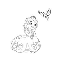 Dessin à colorier: Princesse Sofia (Personnages de dessins animés) #182037 - Coloriages à Imprimer Gratuits