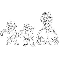 Dessin à colorier: Princesse Sofia (Personnages de dessins animés) #182040 - Coloriages à Imprimer Gratuits