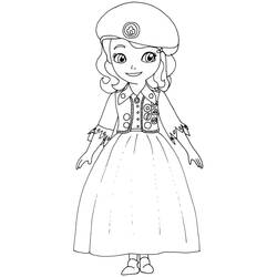 Dessin à colorier: Princesse Sofia (Personnages de dessins animés) #182042 - Coloriages à Imprimer Gratuits