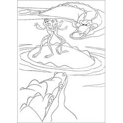 Dessin à colorier: Princesse Tiana (Personnages de dessins animés) #181989 - Coloriages à Imprimer Gratuits