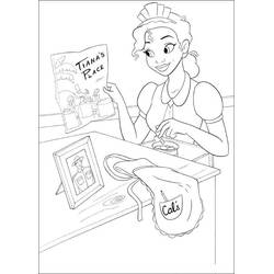 Dessins à colorier: Princesse Tiana - Coloriages à Imprimer Gratuits