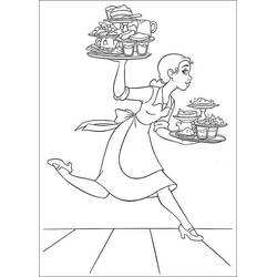 Dessin à colorier: Princesse Tiana (Personnages de dessins animés) #182001 - Coloriages à Imprimer Gratuits