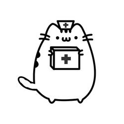 Dessin à colorier: Pusheen (Personnages de dessins animés) #188424 - Coloriages à Imprimer Gratuits