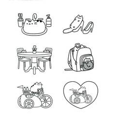 Dessin à colorier: Pusheen (Personnages de dessins animés) #188430 - Coloriages à Imprimer Gratuits