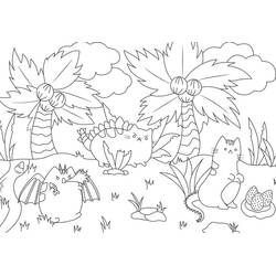 Dessin à colorier: Pusheen (Personnages de dessins animés) #188431 - Coloriages à Imprimer Gratuits